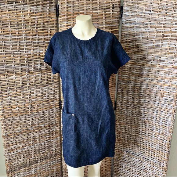 Rag & Bone Ryder Dark Denim Sheath Dress Size XS - Picture 2 of 12